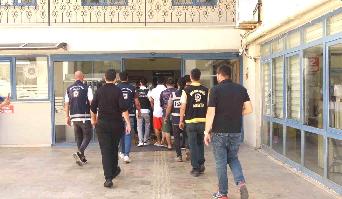 Marmaris’te Düzensiz Göçmen Operasyonu