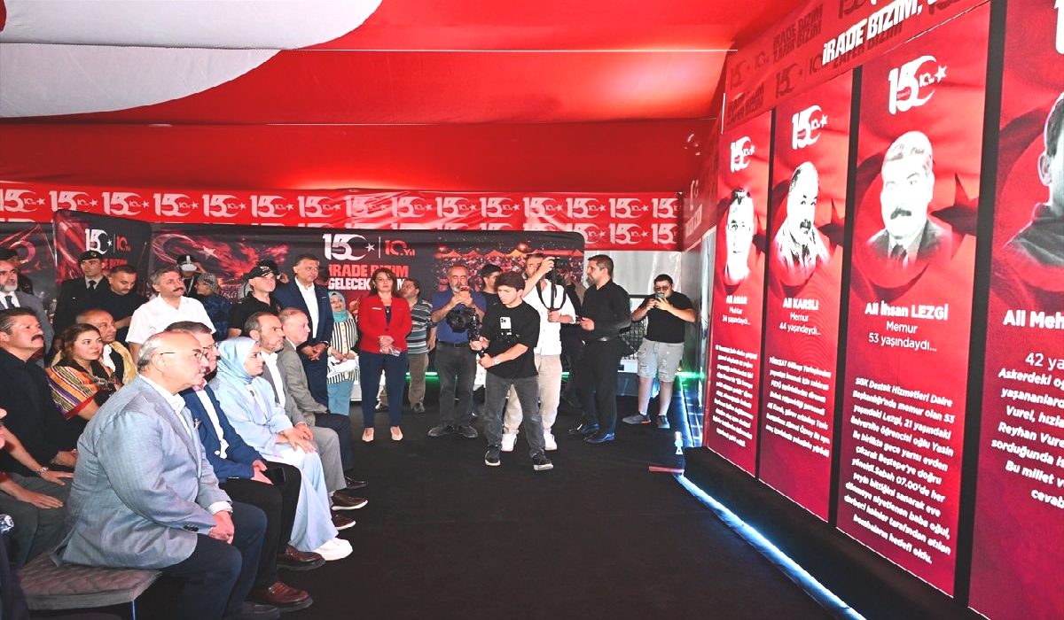 Denizli’de 15 Temmuz Anma Çadırı Açıldı